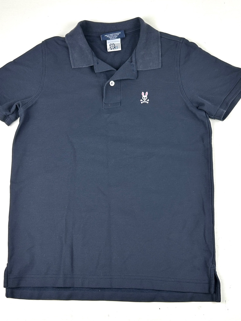 Psycho Bunny Polo Shirt Men’s 2 Navy Preppy Short Sleeve Golf Casual